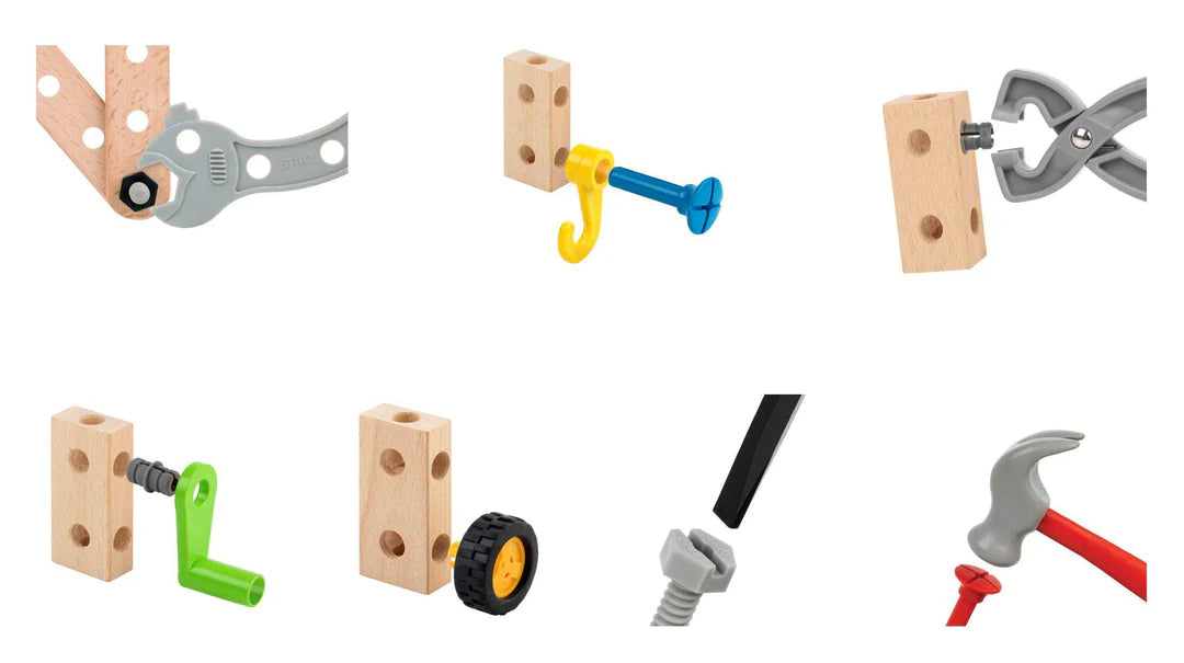 BRIO Builder - Construction Set | 136 pcs - Little Reef and Friends