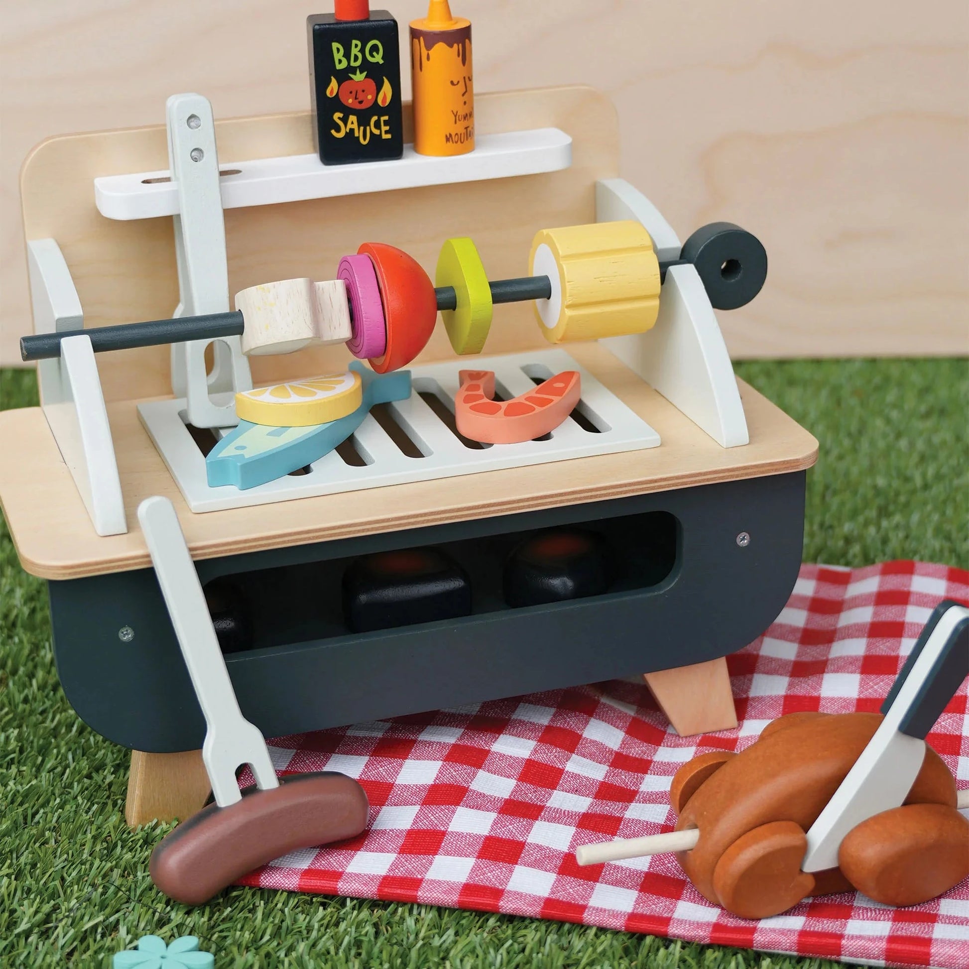 Tender Leaf Toys Barbeque Play Set - Little Reef and Friends
