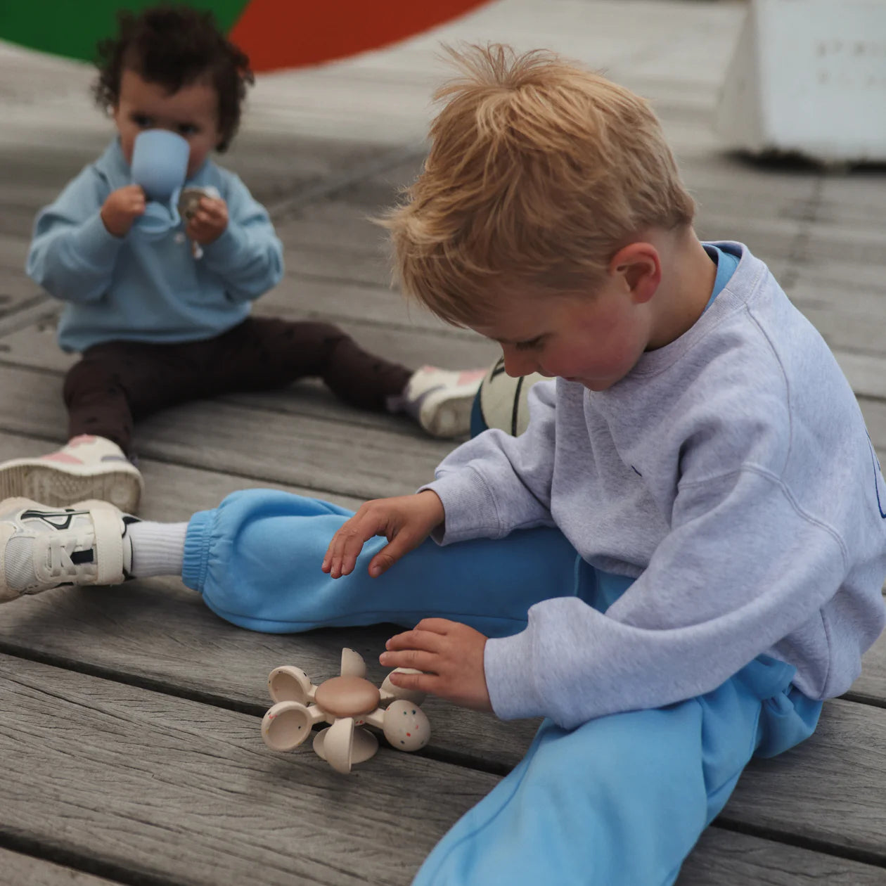 Mushie Bath Bath Play Set - Water Wheel