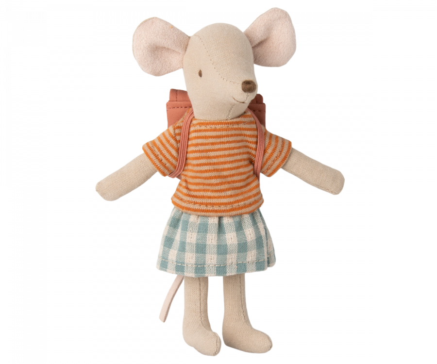Maileg Big Sister Tricycle Mouse - Rose - Little Reef and Friends