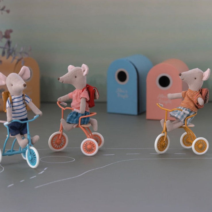 Maileg Big Sister Tricycle Mouse - Rose - Little Reef and Friends