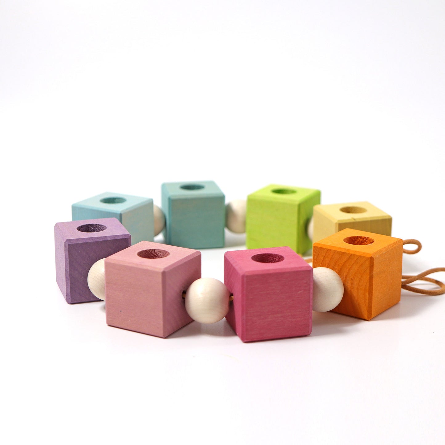 Grimm's Celebration Cubes - 8 Holes | Coloured - Little Reef and Friends