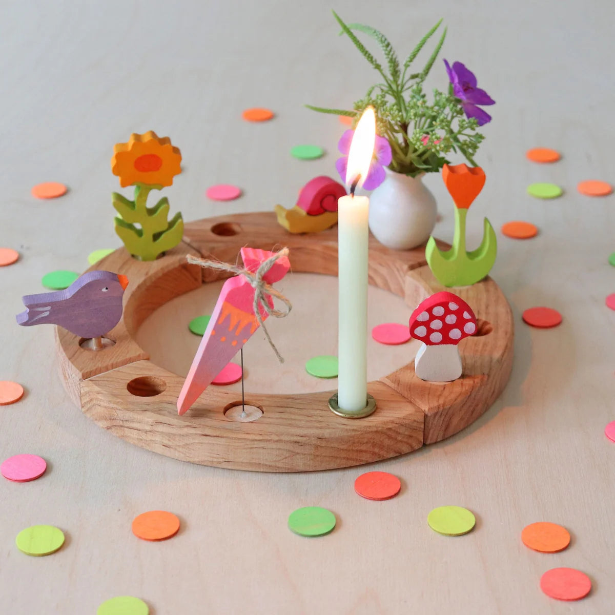 Grimm's Candle Holder Decoration - Calendula Flower - Little Reef and Friends