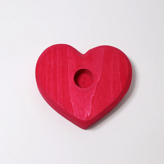 Grimm's Candle Holder - Heart | Red - Little Reef and Friends
