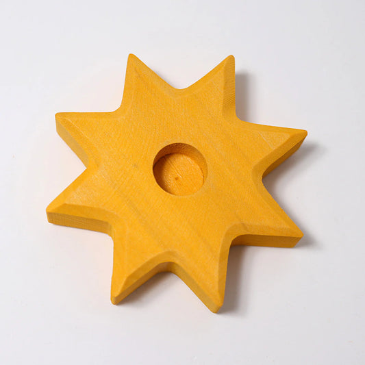 Grimm's Candle Holder - Star | Yellow - Little Reef and Friends