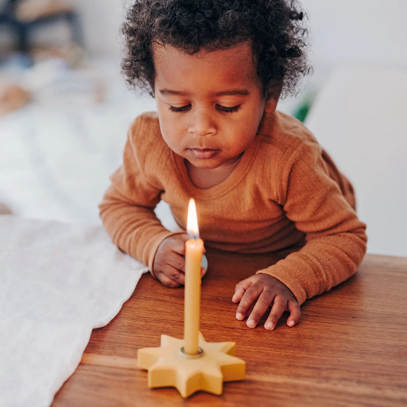 Grimm's Candle Holder - Star | Yellow - Little Reef and Friends