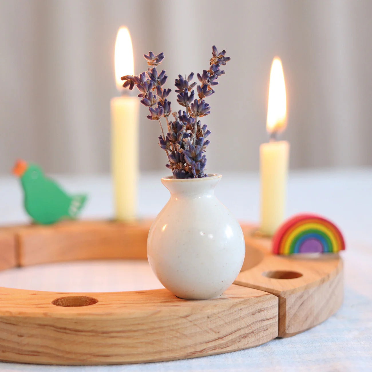 Grimm's Candle Holder Vase - White