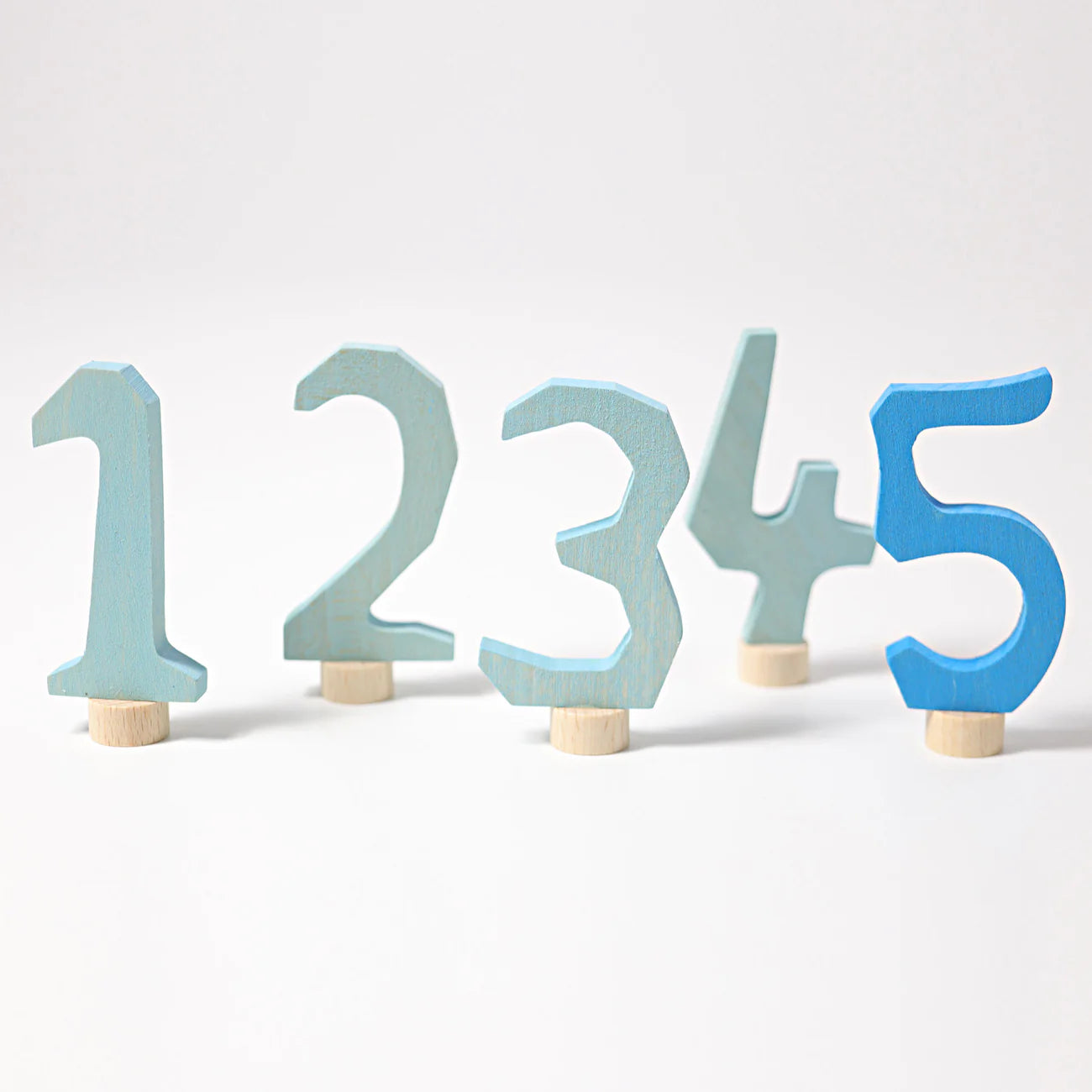 Grimm's Celebration Number Set 1, 2, 3, 4, 5 - Blue - Little Reef and Friends
