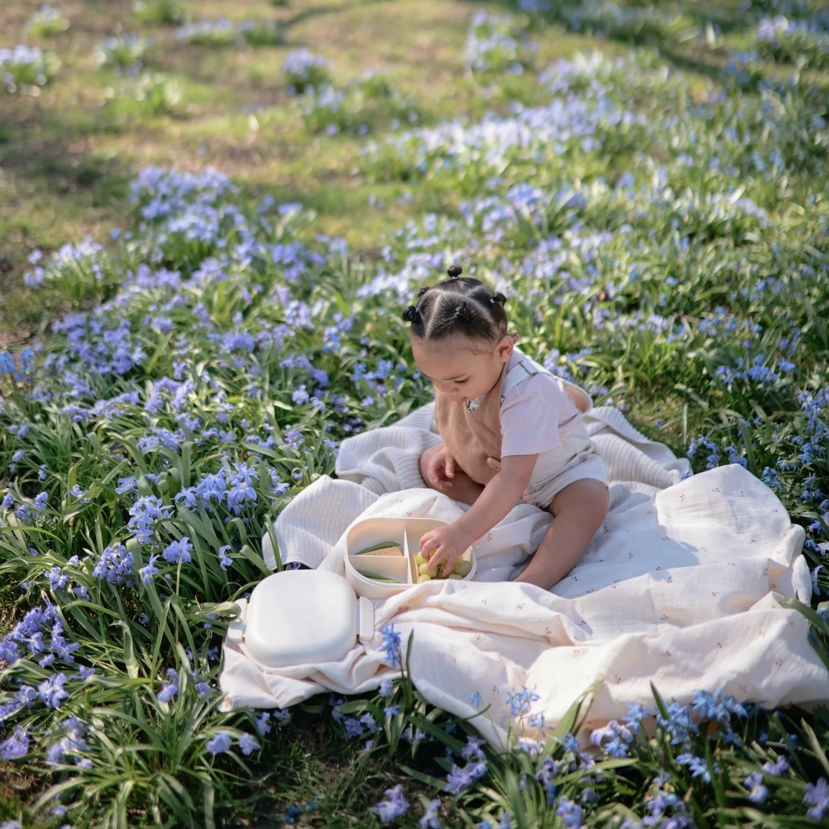 Mushie Organic Muslin Swaddle - Cherries - Little Reef and Friends