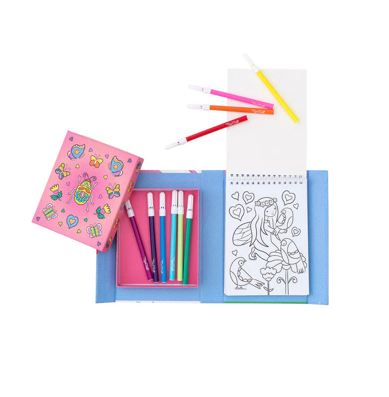 Tiger Tribe Colouring Set - Hidden Patterns Fairy Friends - Little Reef and Friends