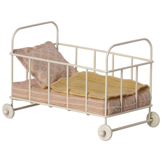 Maileg Cot Bed | Micro - Rose - Little Reef and Friends