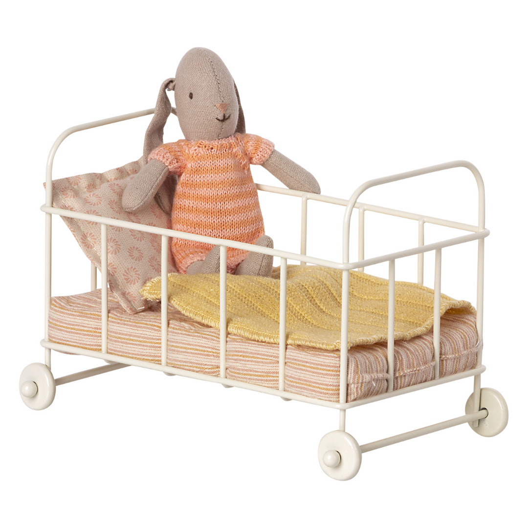 Maileg Cot Bed | Micro - Rose - Little Reef and Friends