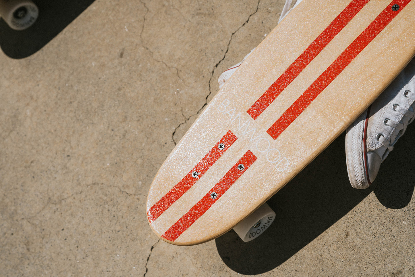 Banwood Skateboard - Red Stripes - Little Reef and Friends