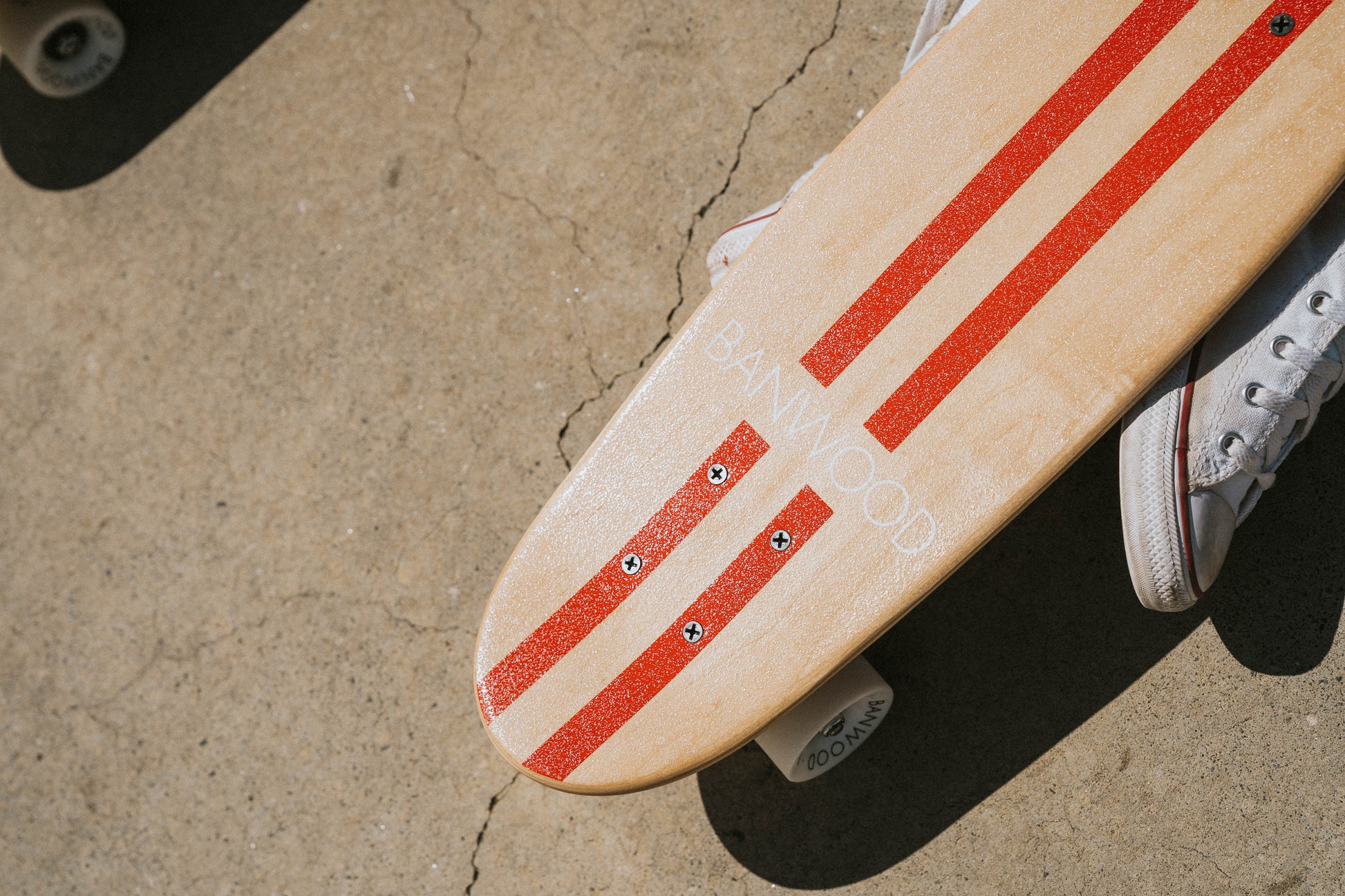 Banwood Skateboard - Red Stripes - Little Reef and Friends
