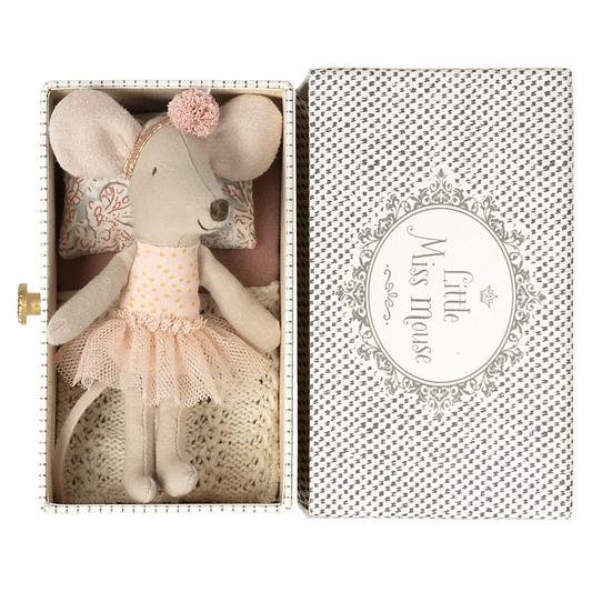Maileg Little Sister Dance Mouse In Daybed - Little Reef and Friends