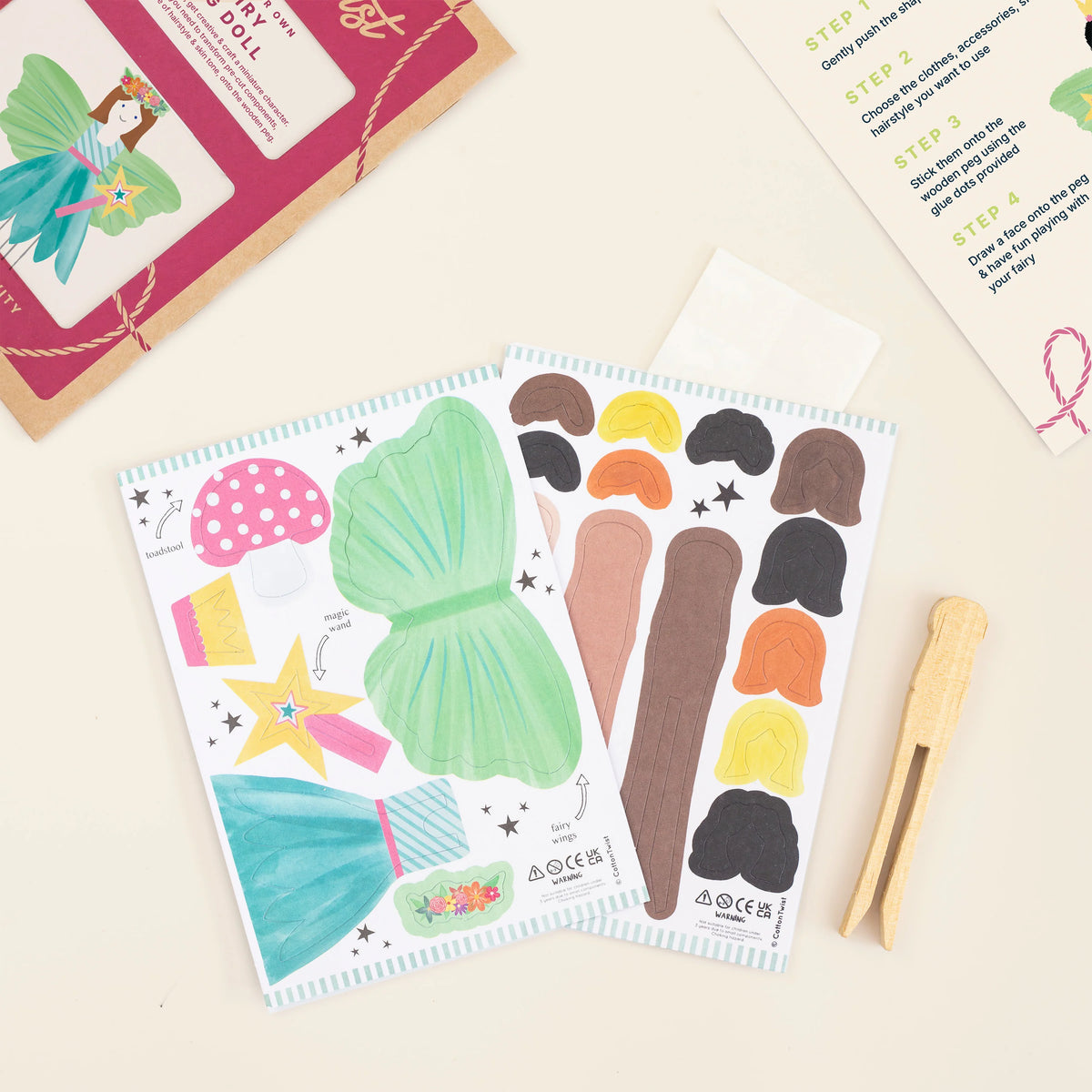 Cotton Twist Make Your Own - Fairy Peg Doll Kit