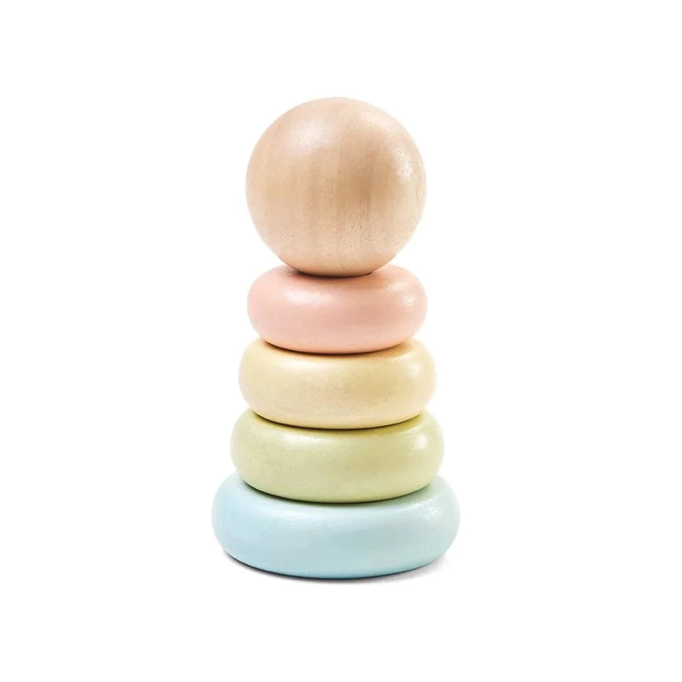 Plan Toys First Stacking Ring - Pastel - Little Reef and Friends