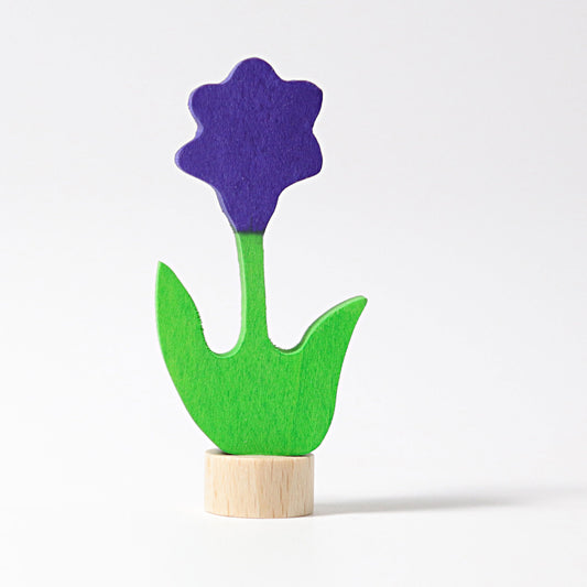 Grimm's Candle Holder Decoration - Flower | Purple - Little Reef and Friends