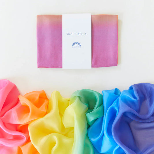 Sarah's Silks Giant Playsilks | Enchanted - Rainbow - Little Reef and Friends