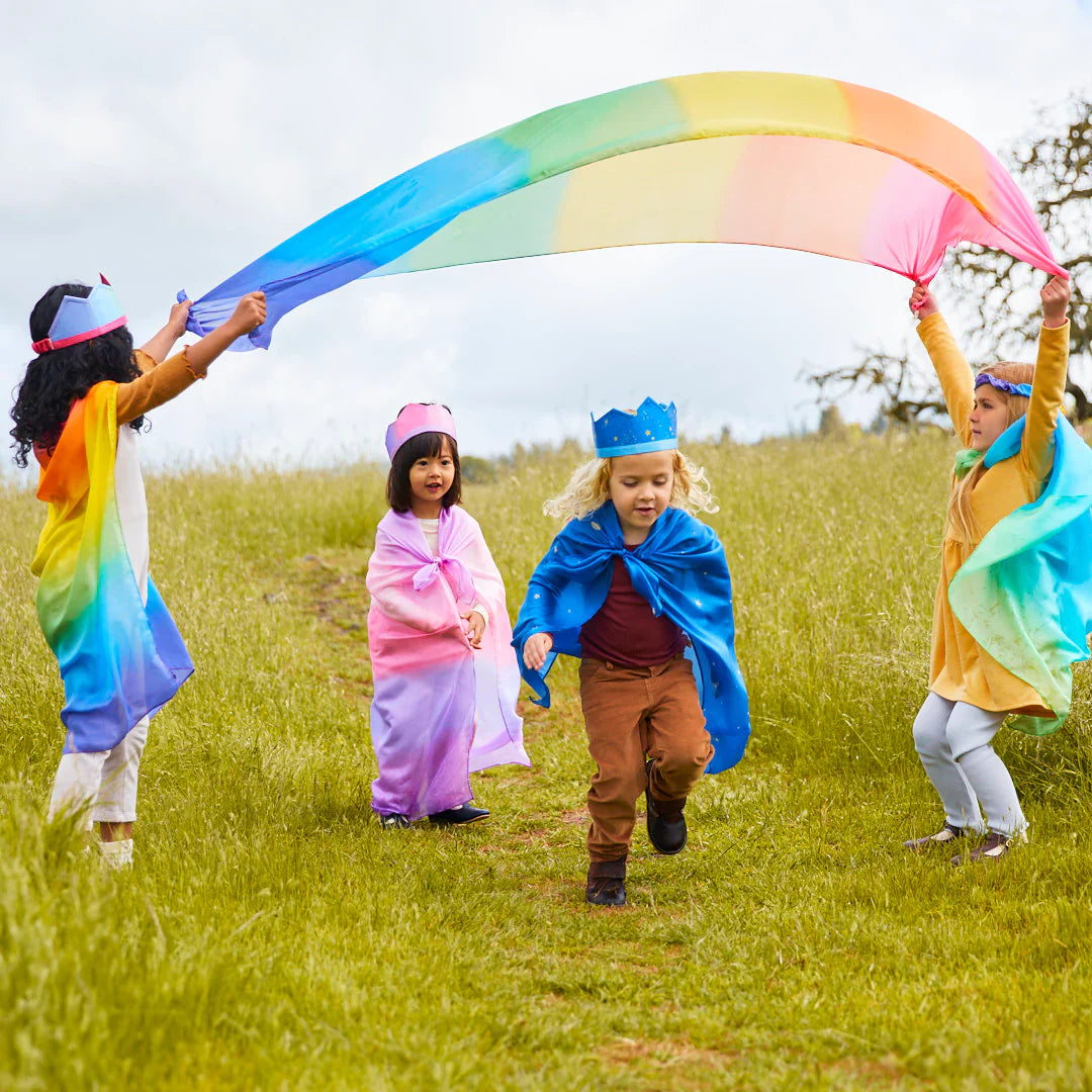 Sarah's Silks Giant Playsilks | Enchanted - Rainbow - Little Reef and Friends