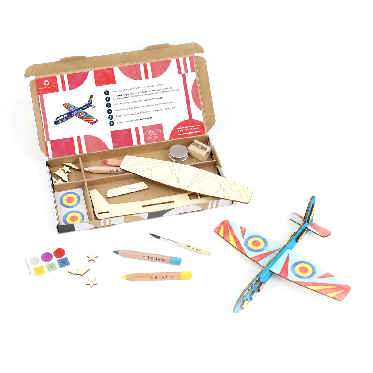 Cotton Twist Craft Kit Activity Box - Glider - Little Reef and Friends