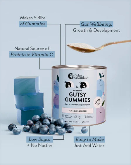 Nutra Naturals Gutsy Gummies - Blueberry 150g - Little Reef and Friends
