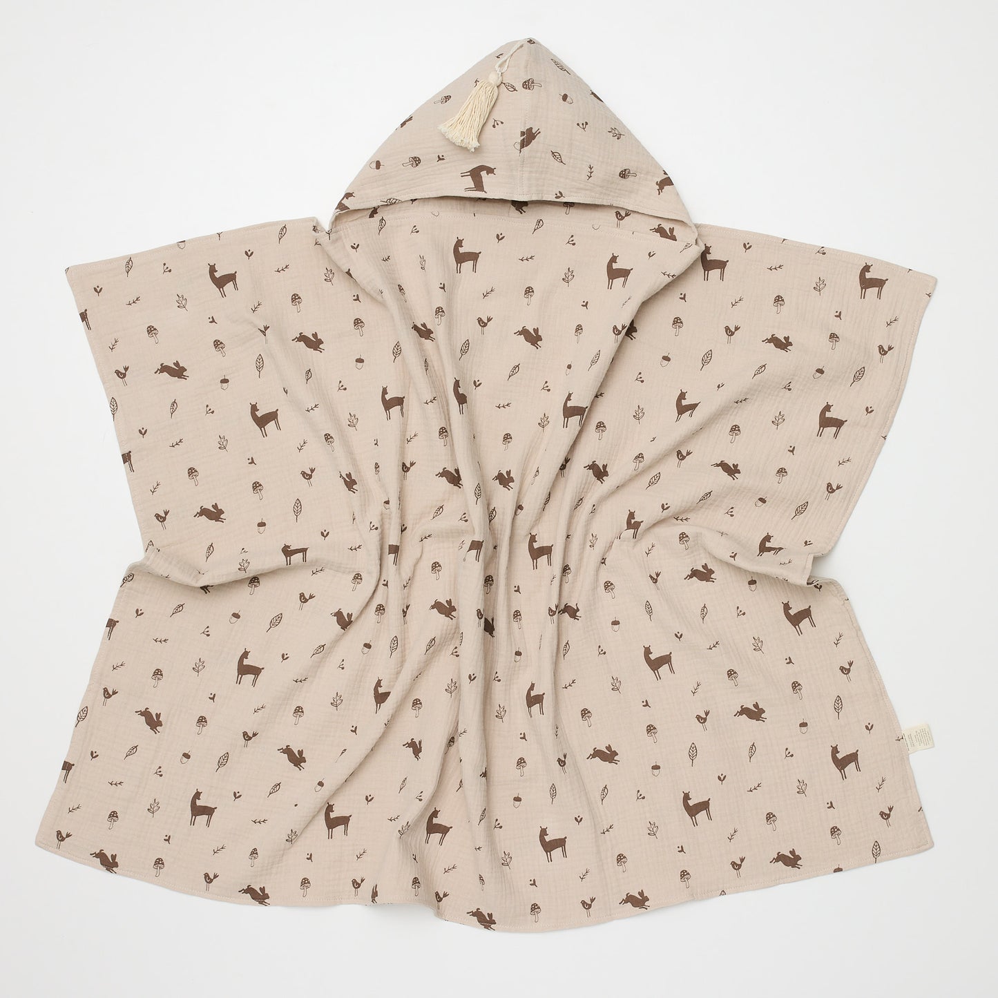 Over The Dandelions Organic Hooded Baby & Toddler Towel - Woodlands - Little Reef and Friends