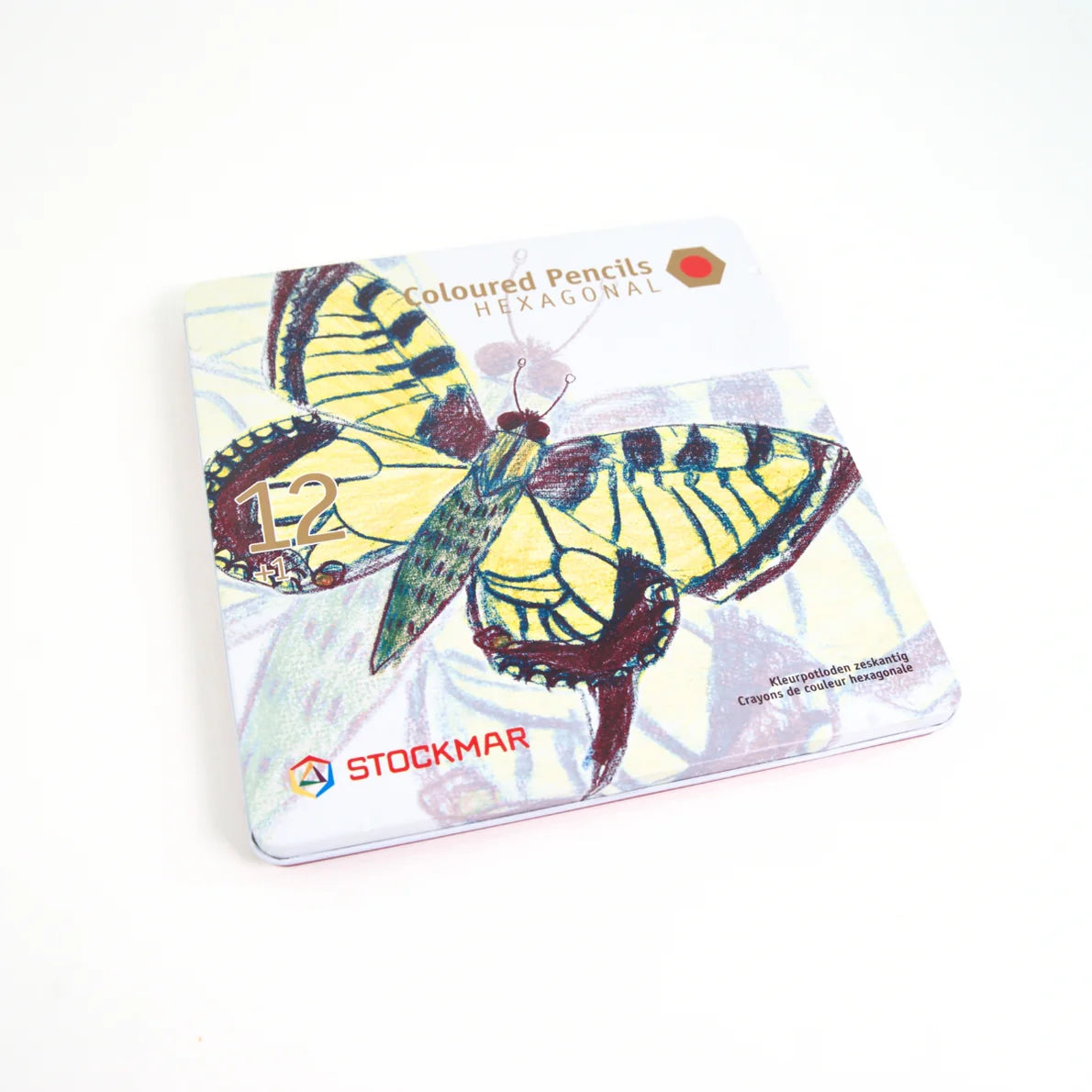 Stockmar Hexagonal Colour Pencils Metal Case - 12 Colours