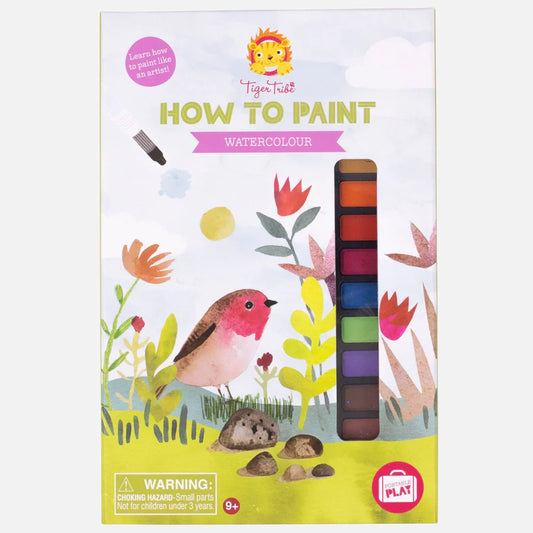 Tiger Tribe How To Paint Watercolour Set - Little Reef and Friends