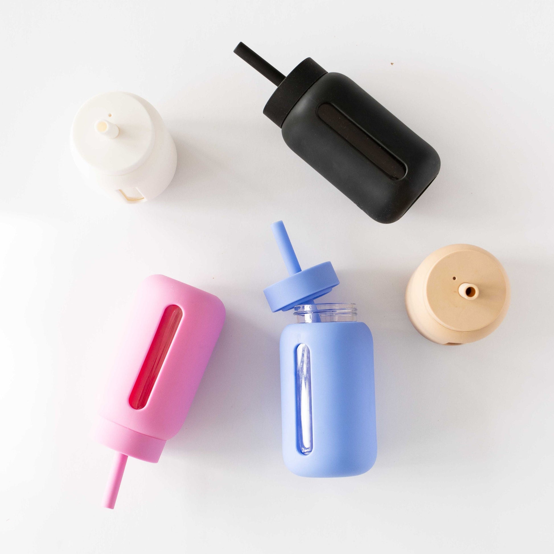 Bink Mini Straw & Cap - Black - Little Reef and Friends