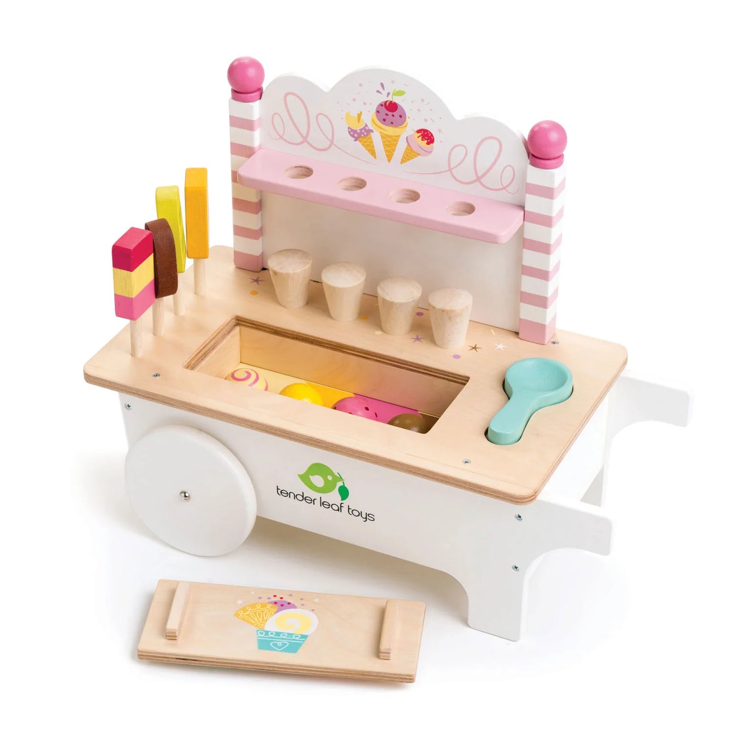 Tender Leaf Toys Ice Cream Cart Play Set - Little Reef and Friends
