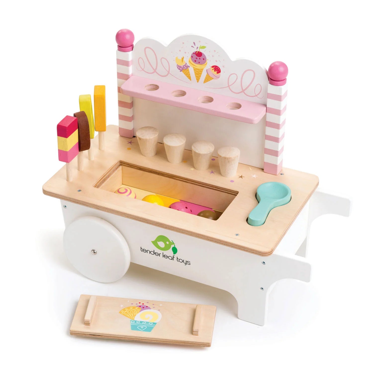 Tender Leaf Toys Ice Cream Cart Play Set - Little Reef and Friends