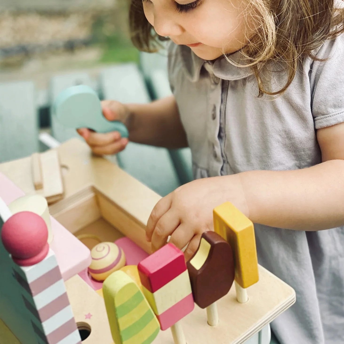 Tender Leaf Toys Ice Cream Cart Play Set - Little Reef and Friends