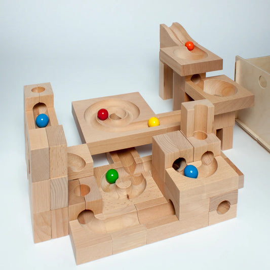 Kaden Wooden Marble Run - Mix in Box - Little Reef and Friends