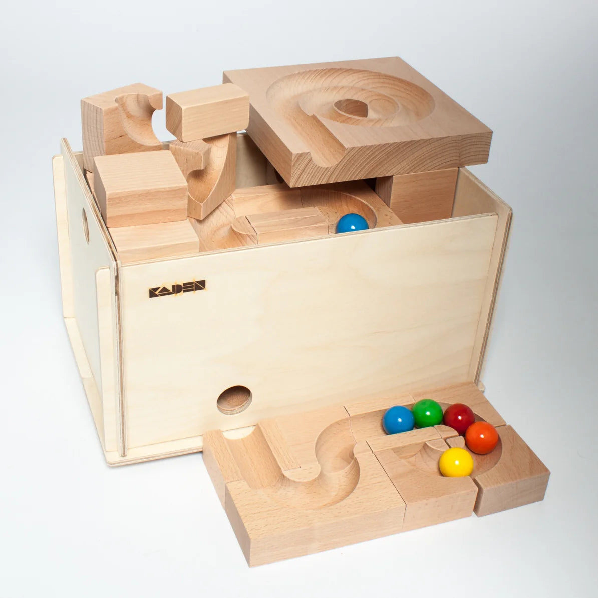 Kaden Wooden Marble Run - Mix in Box - Little Reef and Friends