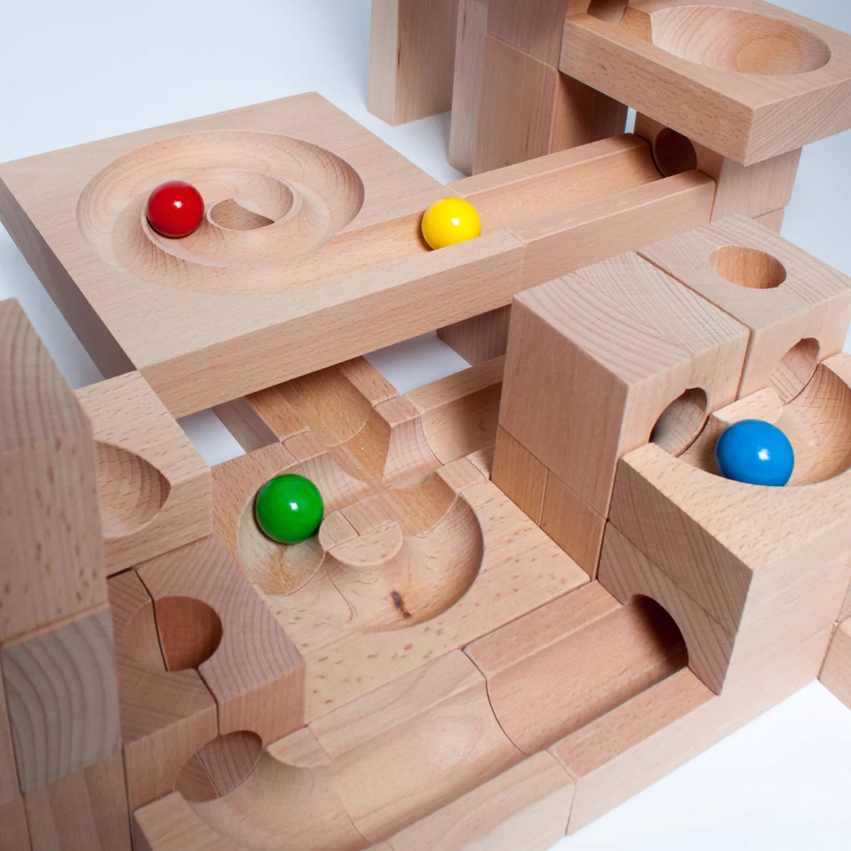 Kaden Wooden Marble Run - Mix in Box - Little Reef and Friends
