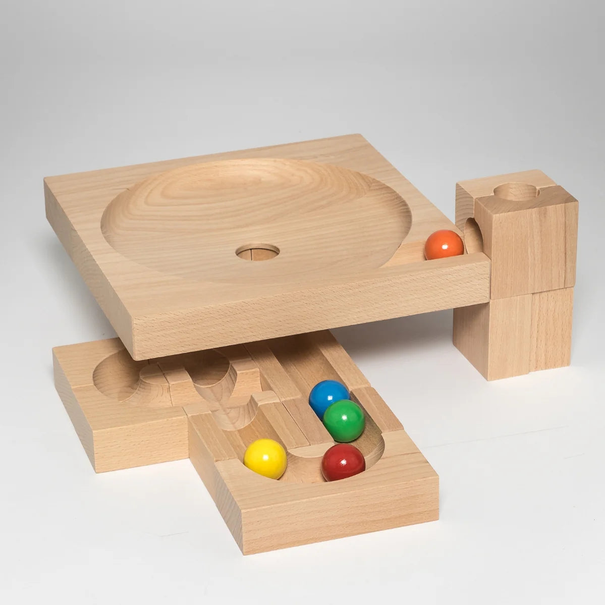 Kaden Wooden Marble Run - Plate - Little Reef and Friends