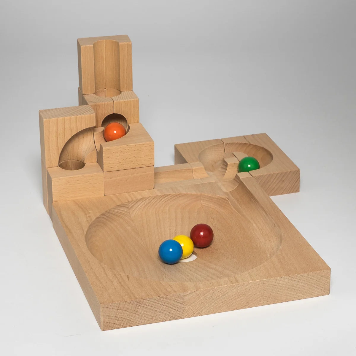 Kaden Wooden Marble Run - Plate - Little Reef and Friends