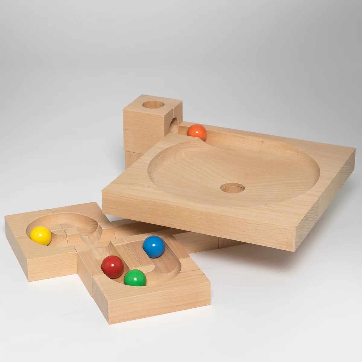 Kaden Wooden Marble Run - Plate - Little Reef and Friends