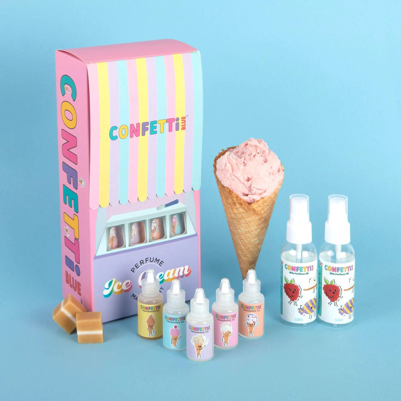 Confetti Blue Kids Perfume Making Kit - Ice Cream