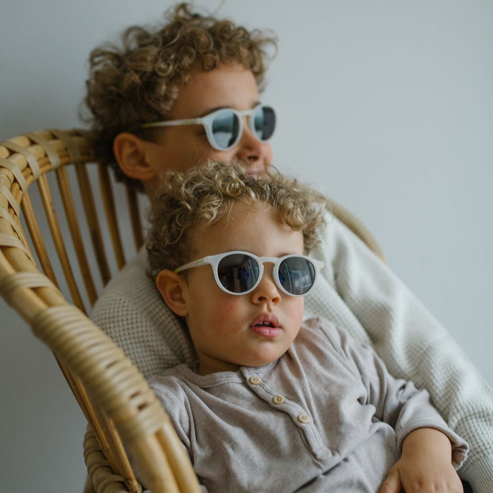 Leosun Flexible Polarised Sunglasses | Jamie Baby & Toddler - Milk Fade - Little Reef and Friends