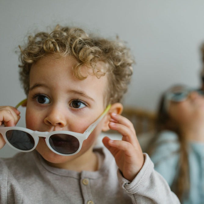 Leosun Flexible Polarised Sunglasses | Jamie Baby & Toddler - Milk Fade - Little Reef and Friends
