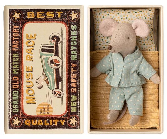 Maileg Little Brother Mouse in Matchbox