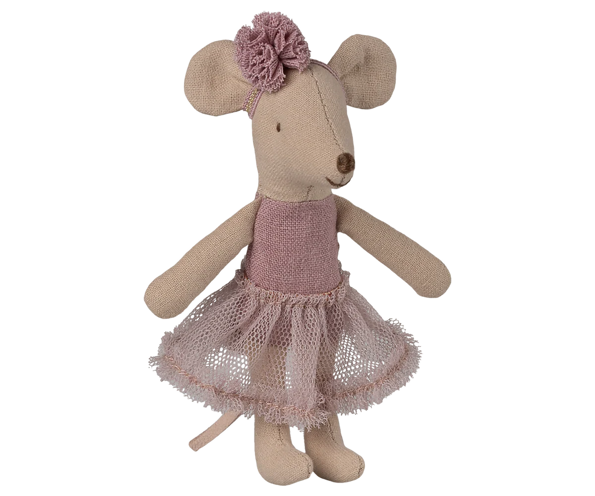 Maileg Little Sister Ballerina Mouse - Heather
