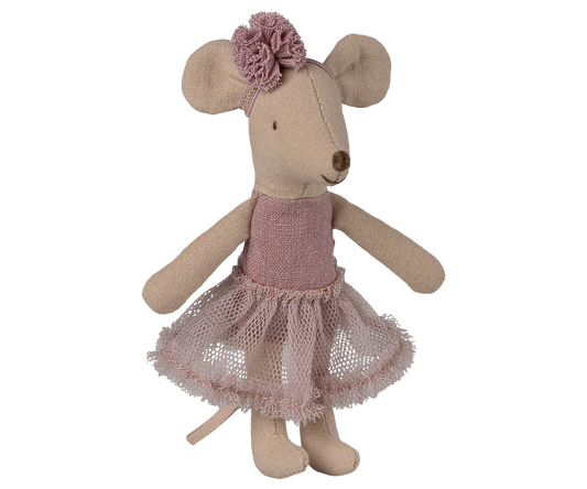 Maileg Little Sister Ballerina Mouse - Heather
