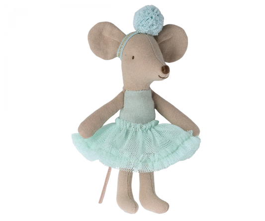 Maileg Little Sister Ballerina Mouse - Light Mint - Little Reef and Friends