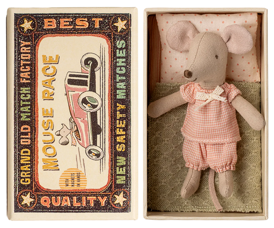 Maileg Little Sister Mouse in Matchbox