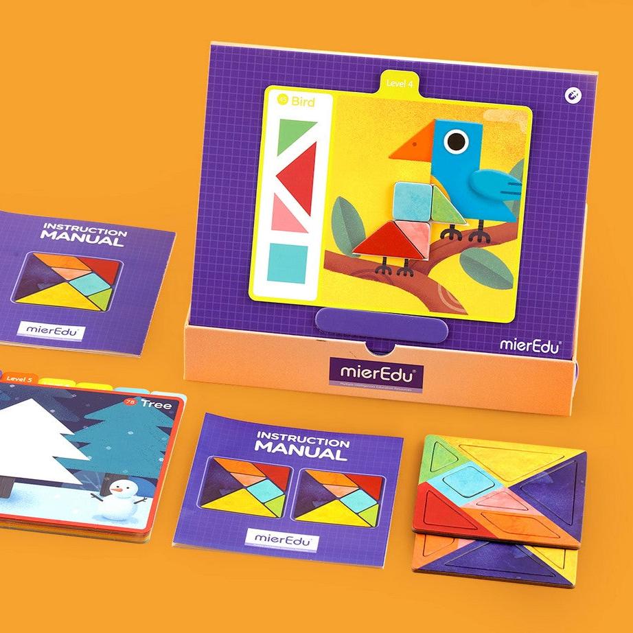 mierEdu Magnetic Tangram Starter Kit - Little Reef and Friends