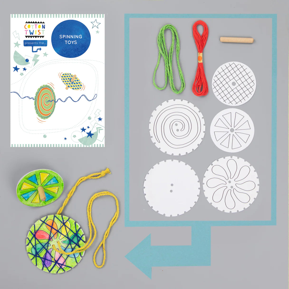 Cotton Twist Make Your Own - Spinning Toys Kit - Little Reef and Friends