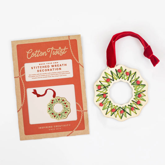 Cotton Twist Make Your Own - Stitched Wreath Decoration